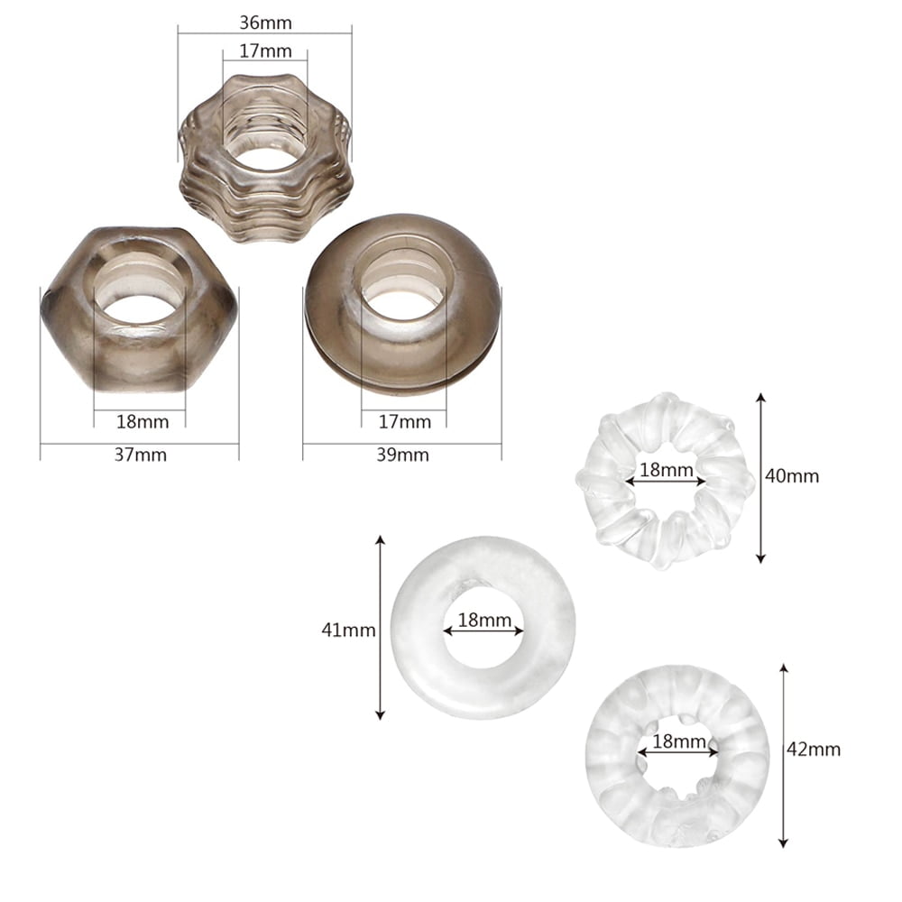 OLO-3Pieces-set-Cock-Ring-Penis-Ring-Chastity-Extender-Ring-Erotic-Sex-Toys-For-Men-Penis-5