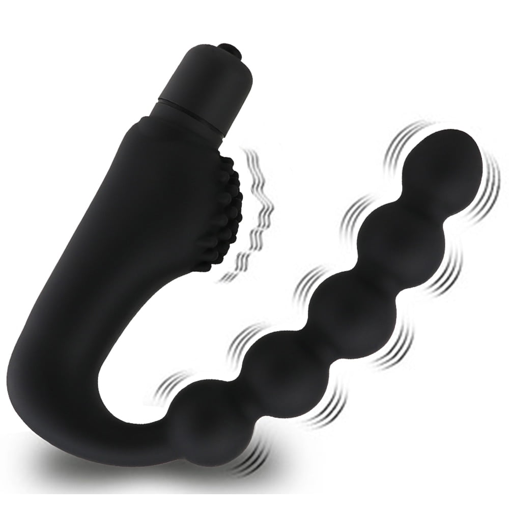 Silicone 10 Speeds Anal Plug Prostate Massager Vibrator...