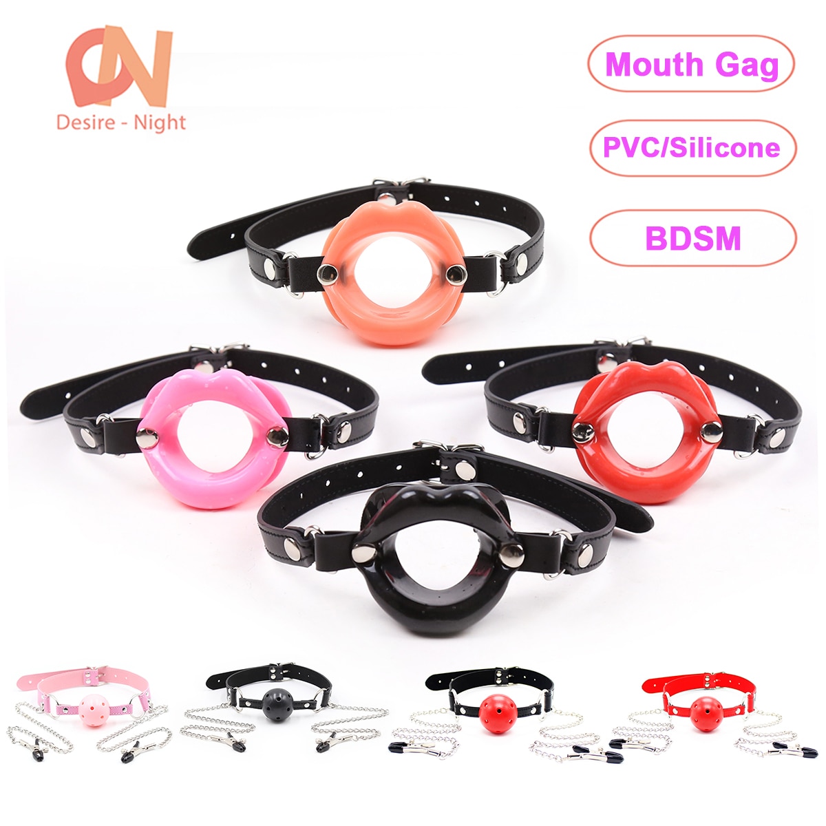 Open Mouth Ring Gag Erotic Sex Toys For Women Couples...