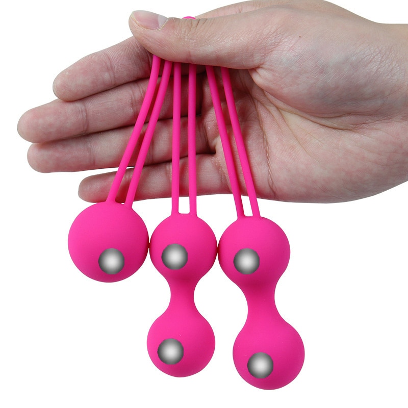 Safe Silicone Smart Ball Vibrator Kegel Balls Ben Wa...